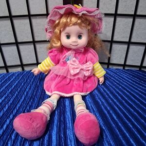 Soft Baby Doll With Open& Close Eyes And Hair 20 Inch Plush Doll